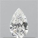 Natural Diamond 0.21 Carats, Pear with  Cut, E Color, I1 Clarity and Certified by GIA