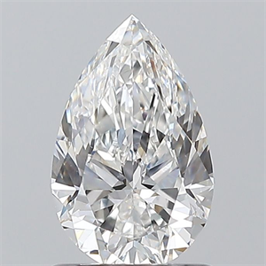 Picture of Natural Diamond 1.01 Carats, Pear with  Cut, E Color, VS1 Clarity and Certified by GIA
