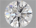 Natural Diamond 1.03 Carats, Round with Excellent Cut, F Color, I1 Clarity and Certified by GIA