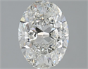 Natural Diamond 1.70 Carats, Oval with  Cut, I Color, SI2 Clarity and Certified by GIA