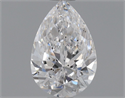 Natural Diamond 0.50 Carats, Pear with  Cut, D Color, SI2 Clarity and Certified by GIA