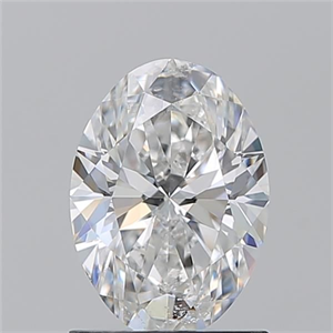 Foto Diamante Natural 1.21 quilates, Ovalado , Color E, claridad SI2 y certificado GIA de