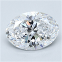 Diamante Natural 1.70 quilates, Ovalado , Color D, claridad VS2 y certificado GIA