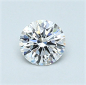 Diamante Natural 0.54 quilates, Redondo , Color D, claridad SI1 y certificado GIA