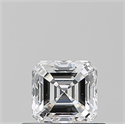 Natural Diamond 0.51 Carats, Asscher with  Cut, E Color, SI1 Clarity and Certified by GIA