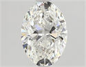 Natural Diamond 1.25 Carats, Oval with  Cut, G Color, VVS2 Clarity and Certified by GIA