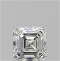 Natural Diamond 1.01 Carats, Asscher with  Cut, H Color, VVS1 Clarity and Certified by GIA