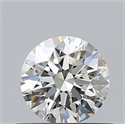 Diamante Natural 0.51 quilates, Redondo , Color J, claridad VVS1 y certificado GIA