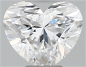 Natural Diamond 0.30 Carats, Heart with  Cut, E Color, SI1 Clarity and Certified by GIA