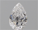 Natural Diamond 0.53 Carats, Pear with  Cut, D Color, VVS1 Clarity and Certified by GIA