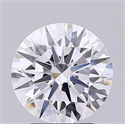 Lab Grown Diamond 2.77 Carats, Round with Excellent Cut, D Color, VS1 Clarity and Certified by GIA