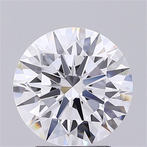 Picture of Lab Grown Diamond 2.77 Carats, Round with Excellent Cut, D Color, VS1 Clarity and Certified by GIA