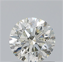 Natural Diamond 0.80 Carats, Round with Excellent Cut, K Color, SI2 Clarity and Certified by GIA
