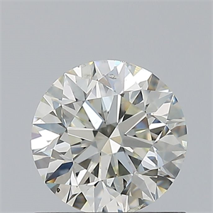 Picture of Natural Diamond 0.80 Carats, Round with Excellent Cut, K Color, SI2 Clarity and Certified by GIA