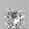 Natural Diamond 0.90 Carats, Princess with  Cut, I Color, VS1 Clarity and Certified by GIA