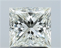 Diamante Natural 1.24 quilates, Princesa , Color H, claridad VVS2 y certificado IGI