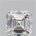 Natural Diamond 0.90 Carats, Asscher with  Cut, I Color, VS1 Clarity and Certified by GIA