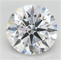 Lab Grown Diamond 2.44 Carats, Round with Excellent Cut, D Color, VVS1 Clarity and Certified by GIA