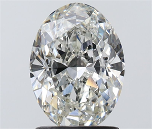 Picture of Natural Diamond 1.50 Carats, Oval with  Cut, H Color, VS1 Clarity and Certified by IGI