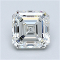 Natural Diamond 1.50 Carats, Asscher with  Cut, I Color, VVS1 Clarity and Certified by GIA