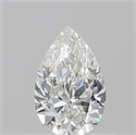 Natural Diamond 0.52 Carats, Pear with  Cut, G Color, VVS2 Clarity and Certified by GIA