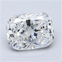 Natural Diamond 2.53 Carats, Cushion with  Cut, E Color, SI1 Clarity and Certified by GIA