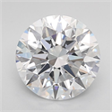 Lab Grown Diamond 2.70 Carats, Round with Excellent Cut, F Color, VVS1 Clarity and Certified by IGI