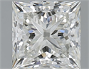 Natural Diamond 1.51 Carats, Princess with  Cut, H Color, VS1 Clarity and Certified by IGI