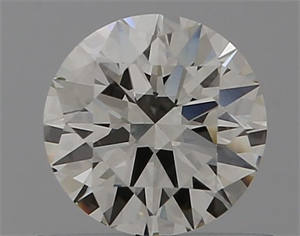 Picture of Natural Diamond 0.57 Carats, Round with Excellent Cut, H Color, VVS2 Clarity and Certified by IGI