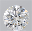 Natural Diamond 2.25 Carats, Round with Excellent Cut, H Color, SI1 Clarity and Certified by GIA