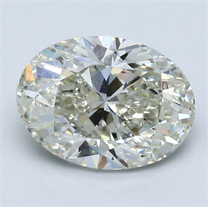 Picture of Natural Diamond 2.01 Carats, Oval with  Cut, K Color, SI1 Clarity and Certified by GIA