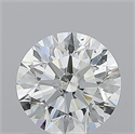 Natural Diamond 0.83 Carats, Round with Excellent Cut, H Color, SI2 Clarity and Certified by GIA