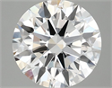 Lab Grown Diamond 2.07 Carats, Round with Ideal Cut, E Color, VS1 Clarity and Certified by IGI