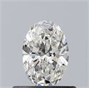 Natural Diamond 0.45 Carats, Oval with  Cut, G Color, VS1 Clarity and Certified by GIA