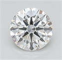 Lab Grown Diamond 1.06 Carats, Round with Ideal Cut, D Color, VVS2 Clarity and Certified by IGI