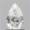 Diamante Natural 0.60 quilates, De pera , Color F, claridad VS1 y certificado GIA