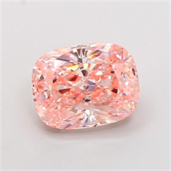 Picture of Lab Grown Diamond 3.01 Carats, CUSHION MODIFIED with  Cut, Fancy Intense Pink Color, VS1 Clarity and Certified by IGI