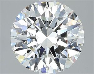 Picture of Natural Diamond 2.52 Carats, Round with Excellent Cut, I Color, VS1 Clarity and Certified by GIA