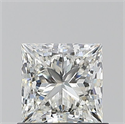 Natural Diamond 0.90 Carats, Princess with  Cut, H Color, VS1 Clarity and Certified by GIA