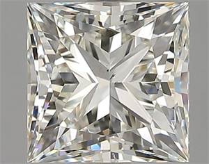 Picture of Natural Diamond 1.01 Carats, Princess with  Cut, J Color, SI1 Clarity and Certified by GIA