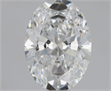 Natural Diamond 1.01 Carats, Oval with  Cut, E Color, SI2 Clarity and Certified by GIA