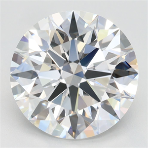 Picture of Lab Grown Diamond 4.07 Carats, Round with Excellent Cut, D Color, VVS1 Clarity and Certified by GIA