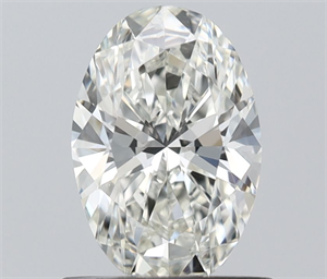 Picture of Natural Diamond 0.72 Carats, Oval with  Cut, H Color, VVS2 Clarity and Certified by IGI
