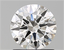 Natural Diamond 1.06 Carats, Round with Excellent Cut, H Color, SI1 Clarity and Certified by GIA
