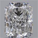 Natural Diamond 0.70 Carats, Radiant with  Cut, F Color, VVS1 Clarity and Certified by GIA