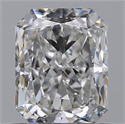 Natural Diamond 0.70 Carats, Radiant with  Cut, F Color, VVS1 Clarity and Certified by GIA