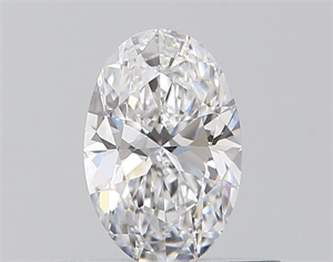 Picture of Natural Diamond 0.41 Carats, Oval with  Cut, D Color, IF Clarity and Certified by GIA