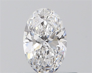Picture of Natural Diamond 0.41 Carats, Oval with  Cut, D Color, IF Clarity and Certified by GIA