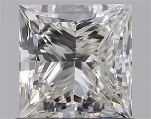Foto Diamante Natural 0.90 quilates, Princesa , Color H, claridad VS2 y certificado GIA de