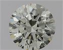 Natural Diamond 0.70 Carats, Round with Excellent Cut, I Color, IF Clarity and Certified by IGI